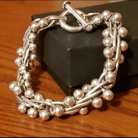 RARE Authentic Silpada Sterling Silver DNA Bracelet - Picture 7 of 12